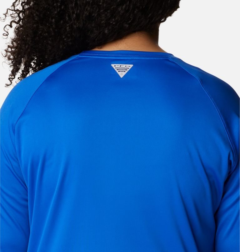 Women's Columbia PFG Tidal Tee II Long Sleeve Sweatshirts Blue | Plus Size CA-T5L16